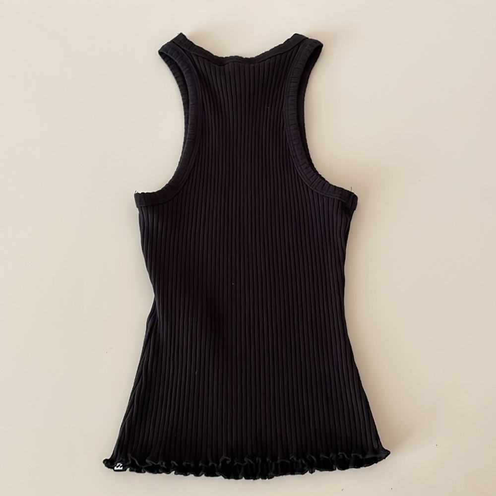 Billabong Ribbed Tank Top Crip Rib Tee Black - Picture 5 of 14